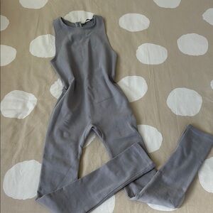 Zara Gray Sleeveless Jumpsuit